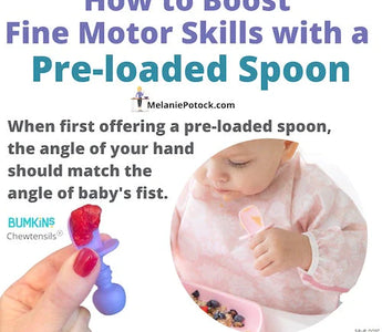 How to Boost Fine Motor Skills with a Pre-loaded Spoon - Bumkins