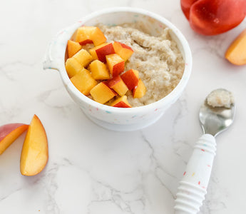 Quick & Easy Cinnamon Oatmeal with Nectarines - Bumkins