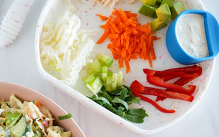 Kid-Friendly Chicken Veggie Salad w/ Homemade Ranch Dressing
