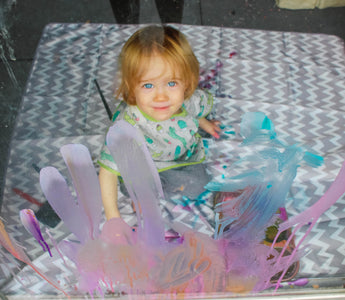 Washable Window Painting - Sensory Play with Angela of @runlikekale - Bumkins