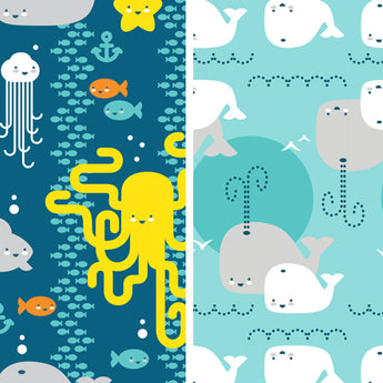 Bumkins Collection | Sea Friends & Whales Away