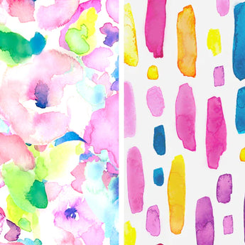 Watercolor + Brush Strokes Collection
