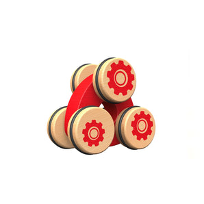 Tumbler 3 Wheel Push Toy, Red