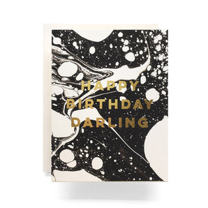 Birthday Card, Marble Darling