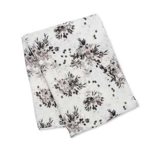 Bamboo Swaddle, Black Floral