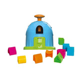 Fat Brain Toy Cos Shape Factory is a vibrant, skill-boosting puzzle with a blue/green unit and bright shapes for problem-solving fun.