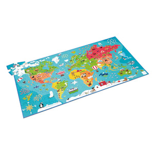 150 Piece Puzzle, World Map