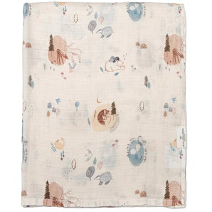 Muslin Swaddle, Cozy Forest