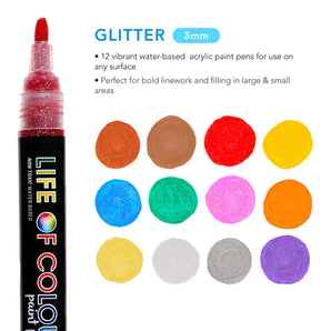 Acrylic Paint Pens, Glitter