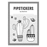 Pipsticks offers their Stickers, Color-in Succulents sheet with black & white cacti and floral patterns, perfect for sticker fans.