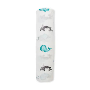 Bamboo Swaddle, Whales