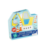 Floss and Rocks 20 Piece Puzzle: Colorful construction fun for ages 3+, digger images, vibrant keepsake box.