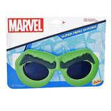 Sunstaches Marvel Lil Characters Sunglasses, Hulk-themed and UV400 protected. Ideal for ages 3+, featuring blue comic-style graphics.