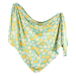 Knit Swaddle Blanket, Lemon