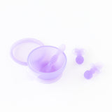 Bumkins First Foods Essential 5-Piece Mealtime Set: Purple Jelly rests on a white background.