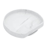 Bumkins Silicone Grip Plate: Marble is a round, marble-patterned dish with raised edges and a strong suction base.