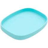Bumkins Silicone Grip Tray: Blue features rounded edges and a suction base, and is crafted from platinum silicone.