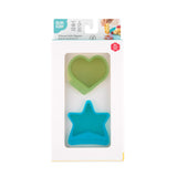 Bumkins Silicone Little Dipper Combo 2 Pack: Aqua Jelly is shown in a white packaging box, with a clear front window displaying the product.