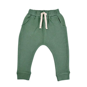 Organic Cotton Pants, Pine Green