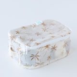 A Bumkins Packing Cube 2 Pack: Palm Daze is displayed at an angle on a white background.