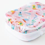 Close-up of a Bumkins Packing Cube 2 Pack: Boots on a white background, showcasing the top handle and zipper.