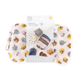 Bumkins Packing Cube 2 Pack: Winnie + Friends is shown packaged with a cardboard band around the middle.
