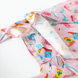 Close-up of Bumkins Packable Tote Bag: Boots on a white background, showcasing the interior pocket.