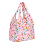 Bumkins Packable Tote Bag: Boots features a colorful cowboy boot pattern, and is reusable and waterproof for easy shopping.
