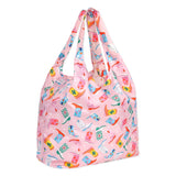 Bumkins Packable Tote Bag: Boots features a colorful cowboy boot pattern, and is reusable and waterproof for easy shopping.