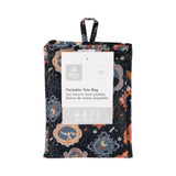 Bumkins Packable Tote Bag: Ghostly Gallery is folded with its packaging tag.