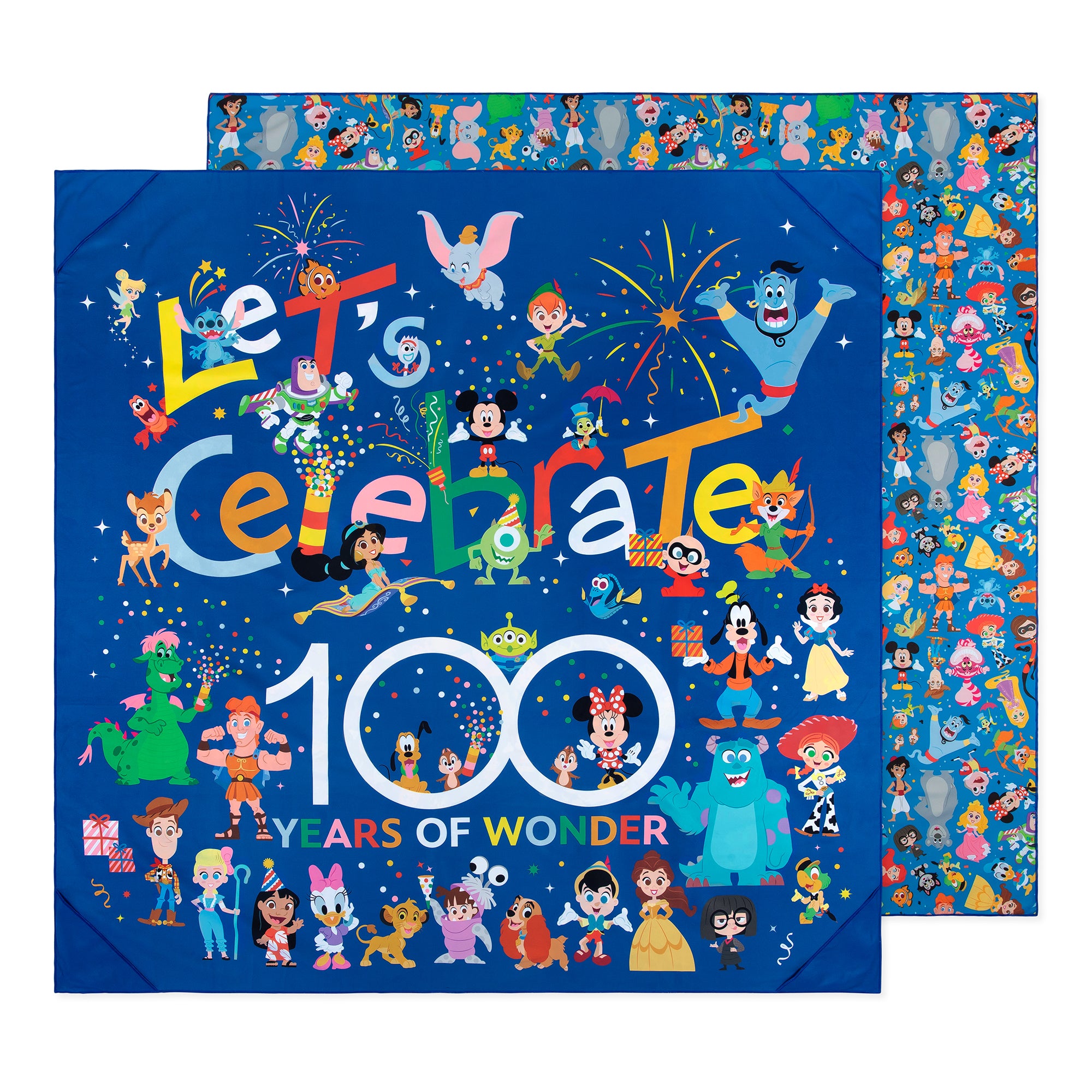 Reversible Roll & Go Blanket, Disney 100 Years Celebration