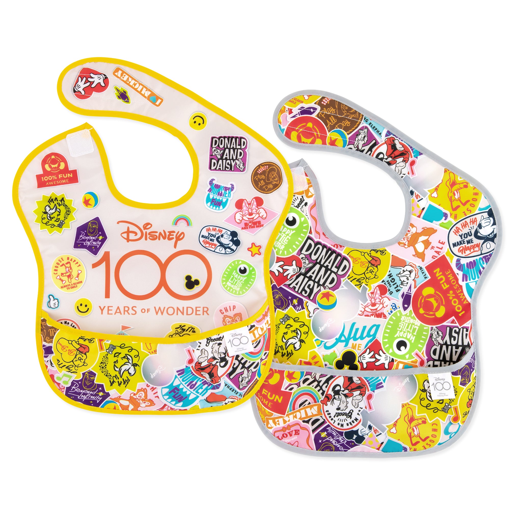 SuperBib® 2 Pk: Disney 100 Happy Faces