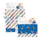 Bumkins Reusable Snack Bag 4 Pack: Disney Mickey & Friends Crew is shown in its packaging.