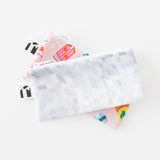 Roamio by Bumkins Reusable Snack Bag, Small 2 Pack: Disco Boots lays stacked on a white background.