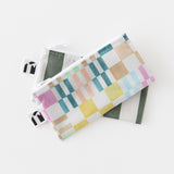 Roamio by Bumkins Reusable Snack Bag, Small 2 Pack: Motley Club lays stacked on a white background.