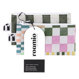 Roamio by Bumkins Reusable Snack Bag, Small 2 Pack: Motley Club is shown with a black & white packaging tag.
