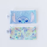 Bumkins Reusable Snack Bag, Small 2 Pack: Stitch Star-ring Up Trouble arranged neatly on a white background.