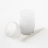 Bumkins Silicone Straw Cup with Lid: Gray sits on a white background.