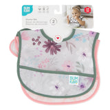 Bumkins Starter Bib 2 Pack: Floral & Lace is shown on a white packaging header.