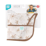 Bumkins Sleeved Bib: Palm Daze is shown folded in its packaging.