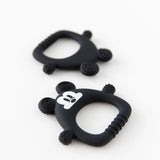 Two Bumkins Silicone Flat Teether: Mickey Mouse shown front and back on a white background.