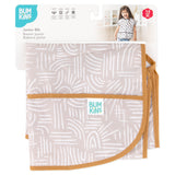 Bumkins Junior Bib: Wander is shown folded on white cardboard packaging.