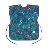 Bumkins Short-Sleeved Smock: Animal Prints features animal print waterproof fabric, a pocket, and adjustable closures for a perfect fit.