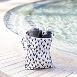The Bumkins Wet Bag + Clear Travel Bag 3 Pack Set: Hearts keeps towels & bottles organized for on-the-go parents by the pool.
