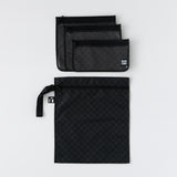 Bumkins The Chaos Coordinator Essential 4-Piece Set: Rich Black is neatly arranged on a white background.