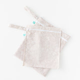Bumkins Wet Bag + Wet/Dry Bag Set: Wander lays stacked on a white background.