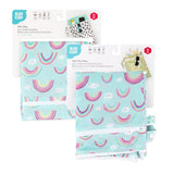 Bumkins Wet Bag + Wet/Dry Bag Set: Rainbow is shown in its packaging.