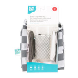 Bumkins Extra Large Wet Bag: Charcoal Check is shown folded in its packaging.