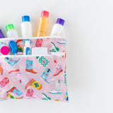 Bumkins Wet Bag + Wet/Dry Clutch + Clear Travel Bag 3 Pack Set: Boots—perfect for packing essentials on the go.