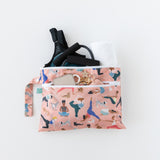 The Bumkins Wet Bag + Wet/Dry Clutch + Clear Travel Bag 3 Pack Set: Yoga Pals keeps workout gear, towel & more organized.